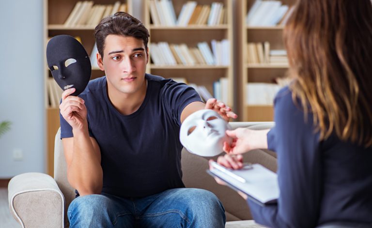 Man receiving treatment for a personality disorder with a therapist